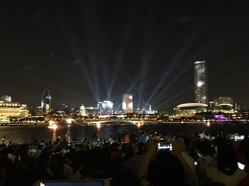 Light show for the celebrations