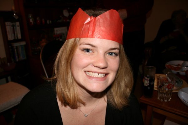 My crown from the X-mas Cracker