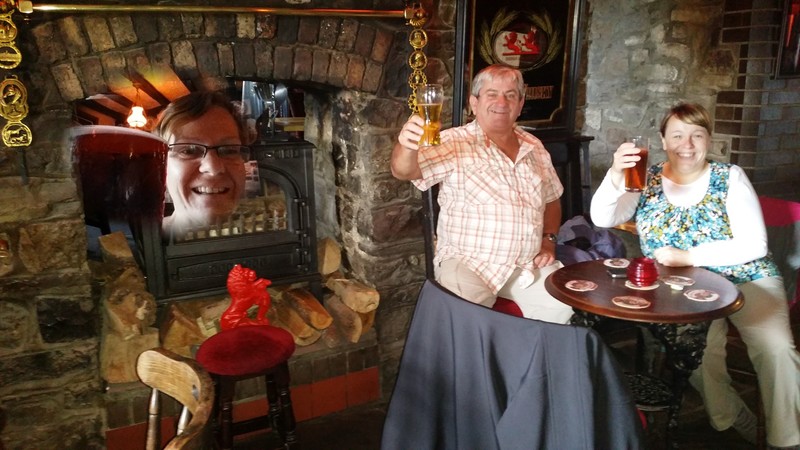 Replacing lost fluids in the Red Lion, Penderyn