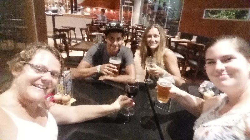 Drinks with Dan, Izzy and Katherine who were my travel pals from Darwin