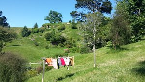 Great day for drying clothes, Hobbiton