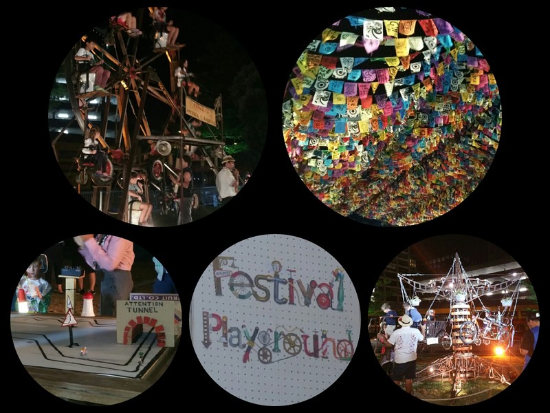 Festival playground displays.