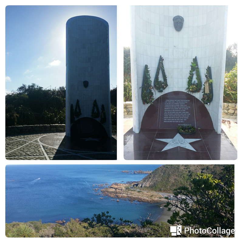 Ataturk's Memorial on the Miramar peninsula to remember the atrocities in Gallipoli. 