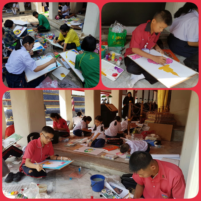 Art lessons at Wat Po, Bangkok