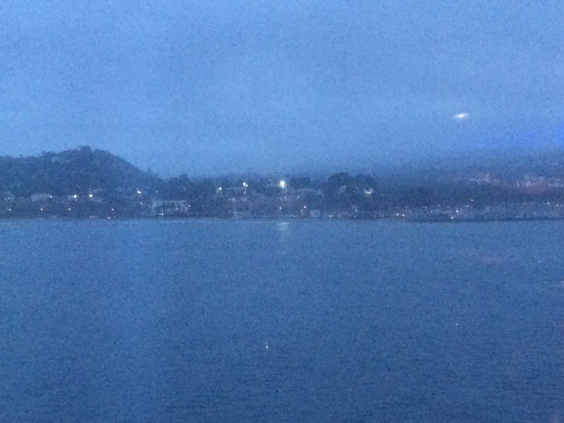 Santa Barbara from the ship at dawn