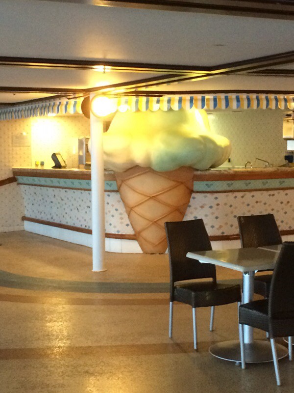 The ice cream bar