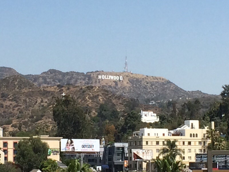The Hollywood sign