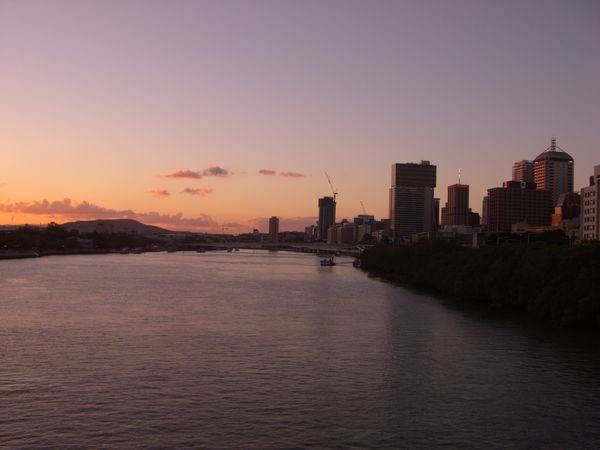 Sunset in Brisbane...