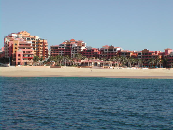 Huge resort on the beach