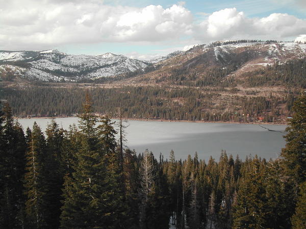 Donner Lake seen from the train