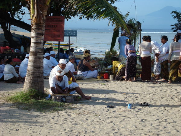 Ceremony on Sanur beach