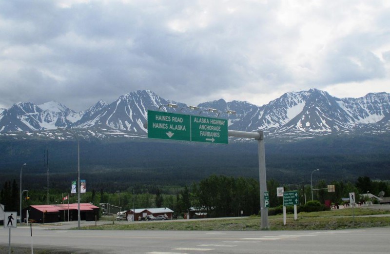 Haines junction in the middle of nowhere