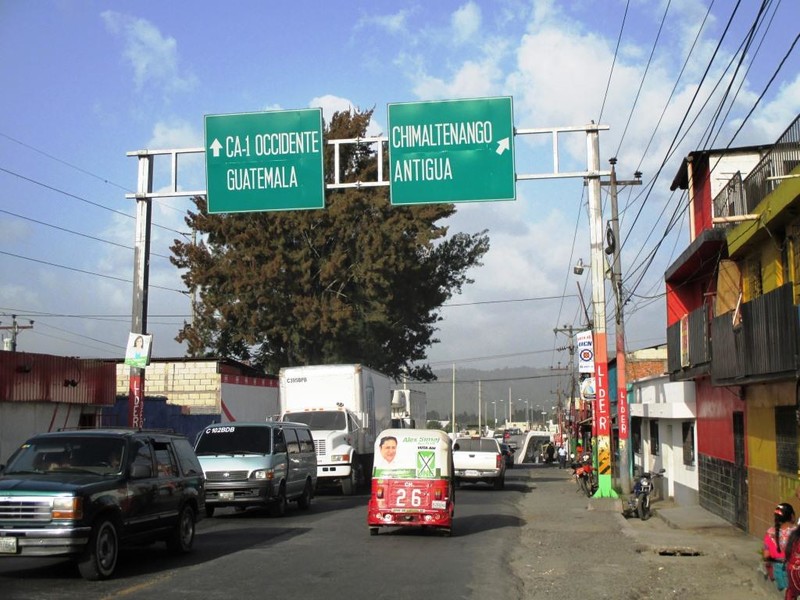 Approaching Guatemala city