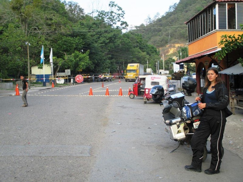 Zoe at the Honduras border
