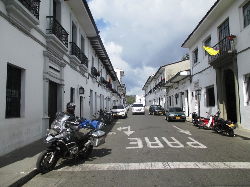 Colonial street in Popayan