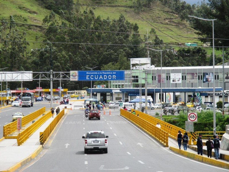 The border to Ecuador