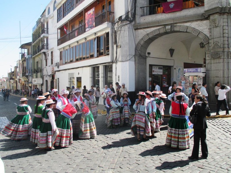 Aymara people at Arequipa parade