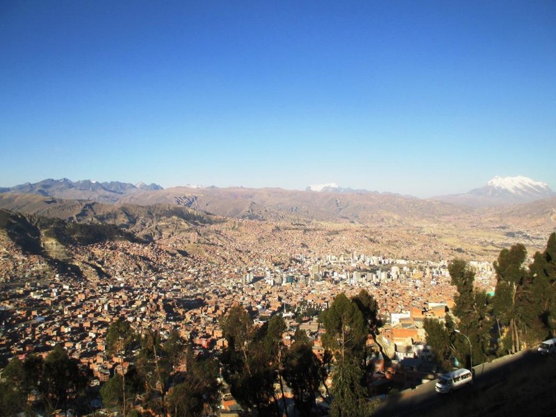 The Bolivian capital LaPaz