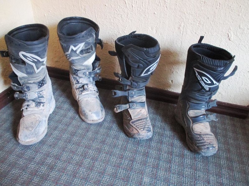 Our boots need to be cleaned
