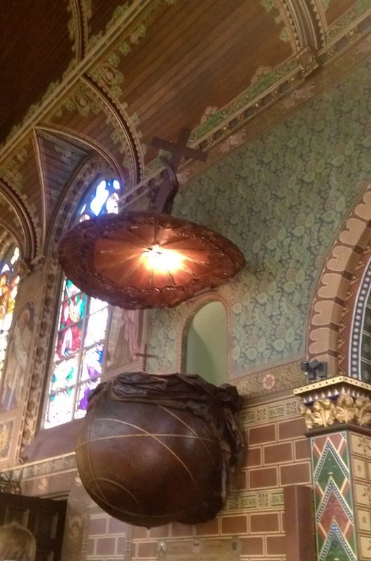 Interesting pulpit in Brugge Basilica