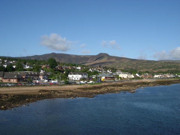 View of Brodick, Isle of Arran, from ferry