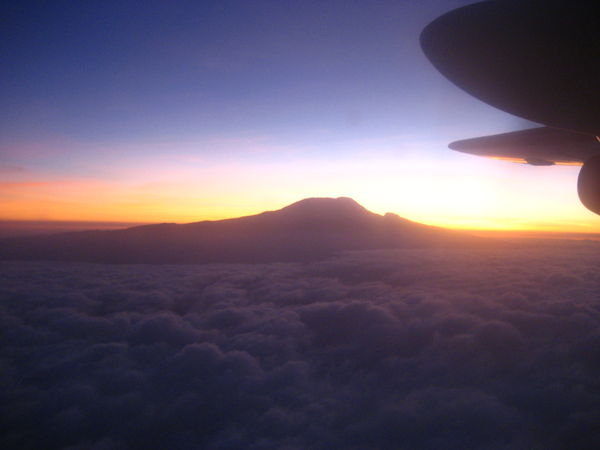 Sunrise view of Killi from the plane