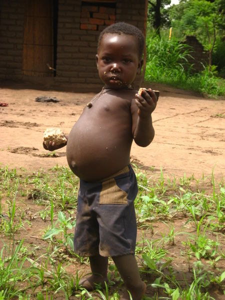 A little boy in Njobvu village