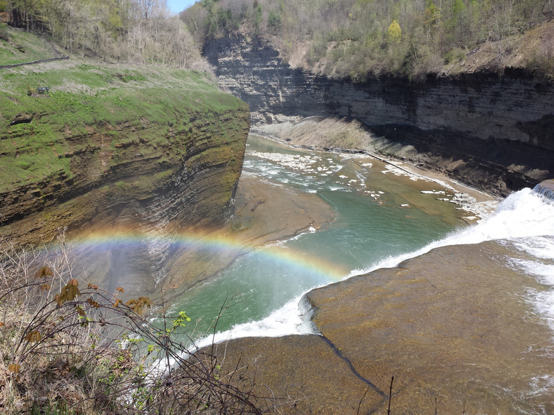 Rainbow over Middle Falls