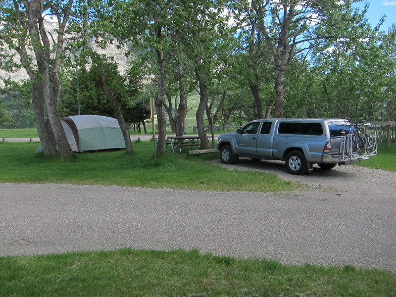 Camping in Waterton townsite