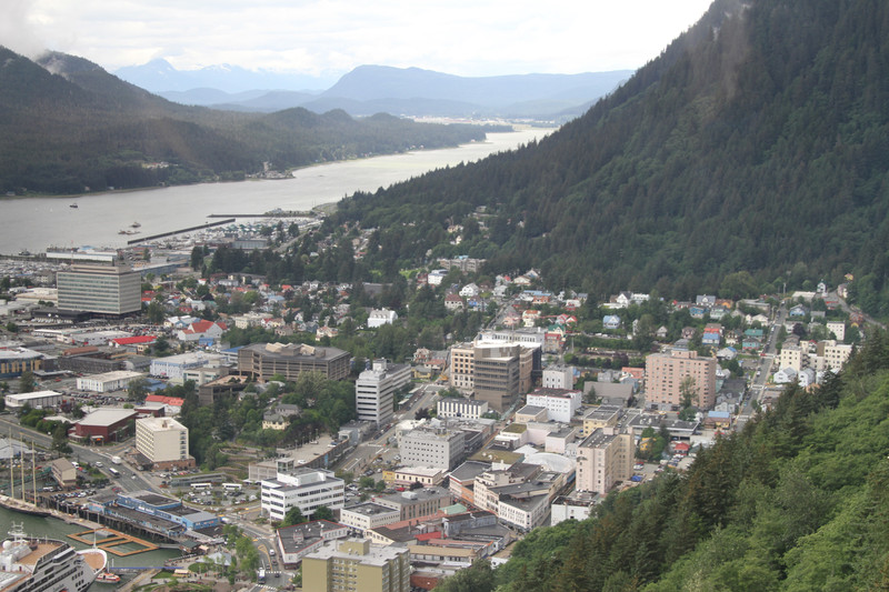City of Juneau from tram