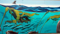 Downtown Seward Mural Puffins Fish
