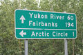 Mileage south from Arctic Circle