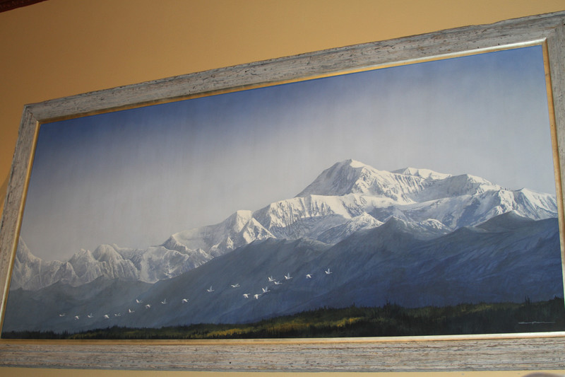 Painting of Denali by local artist