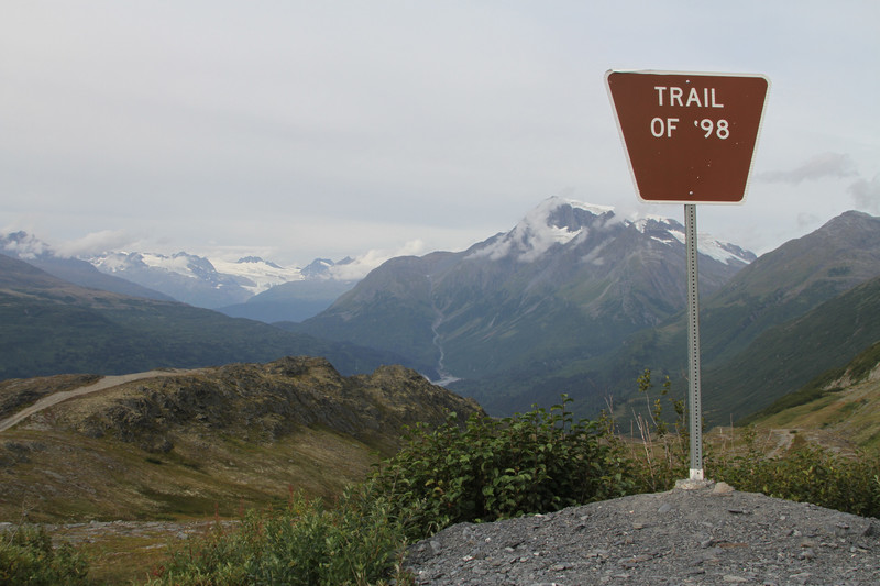 2015 08 15 Trail of 98 sign on Thompson Pass