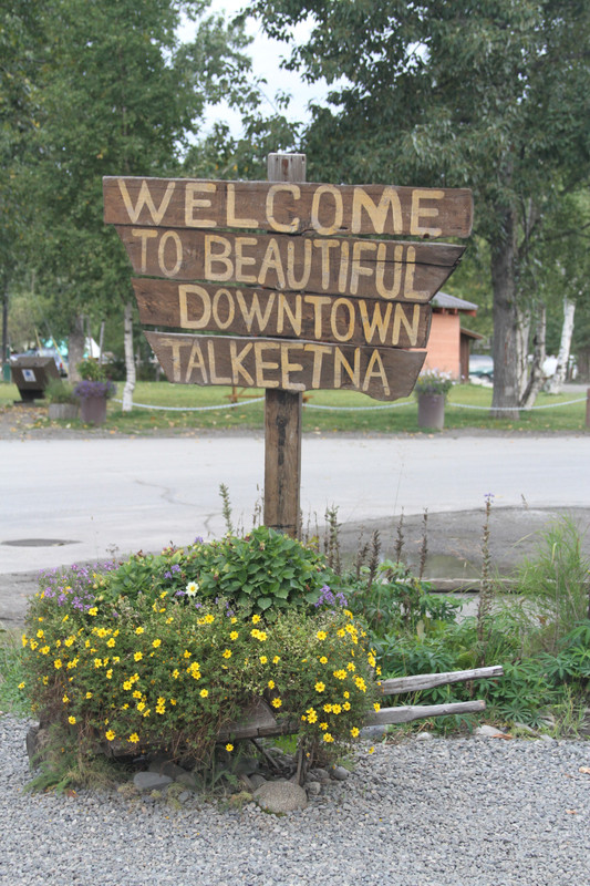 Welcome to Talkeetna Town Sign