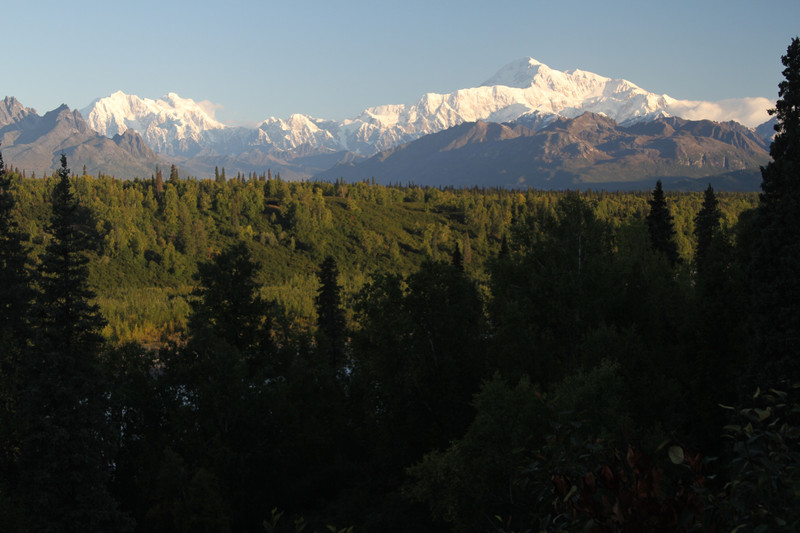 Clear Denali in the morning