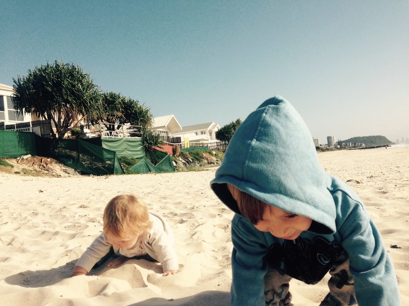 Kids loved the fine AUS sand