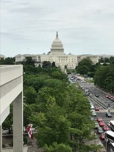 View from the top floor of the Newseum