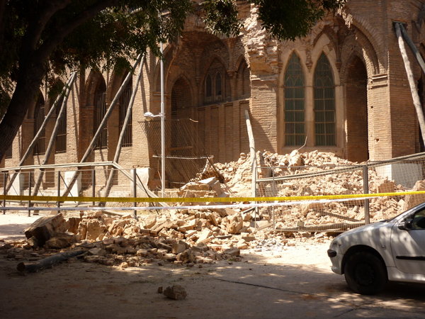 Collapsed church in Santiago :(
