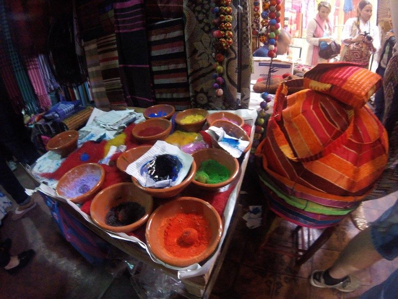 Wool dyes in Marrakech