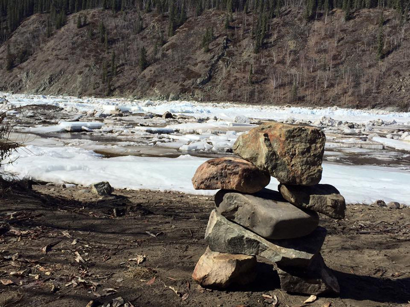 DOWN BY THE YUKON RIVER IN APRIL BEFORE THE ICE GAVE OUT