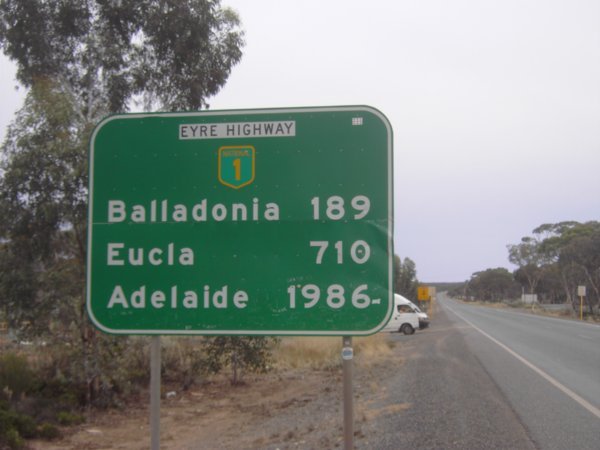Time to cross the Nullarbor Plain  a bloody long way !