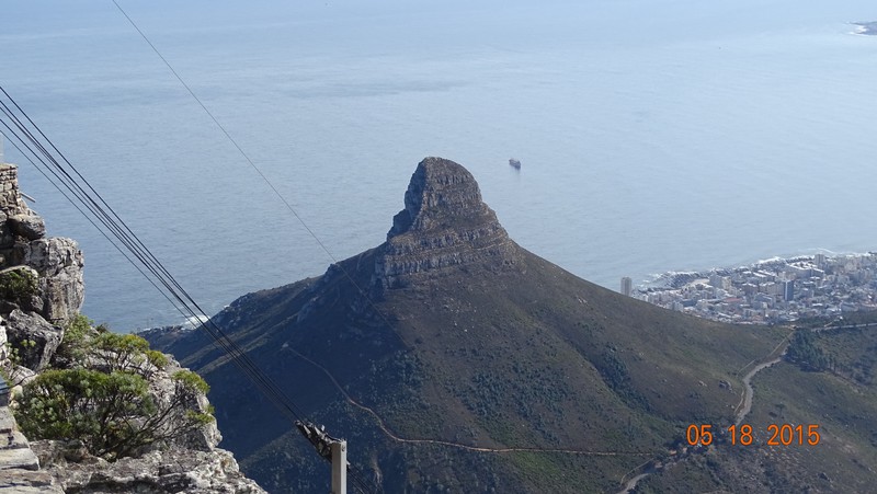 Lions head as seen from table mountain 