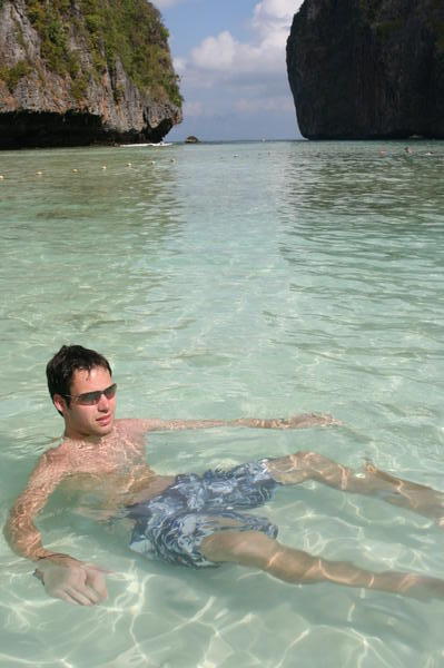 Relaxing in the crystal waters