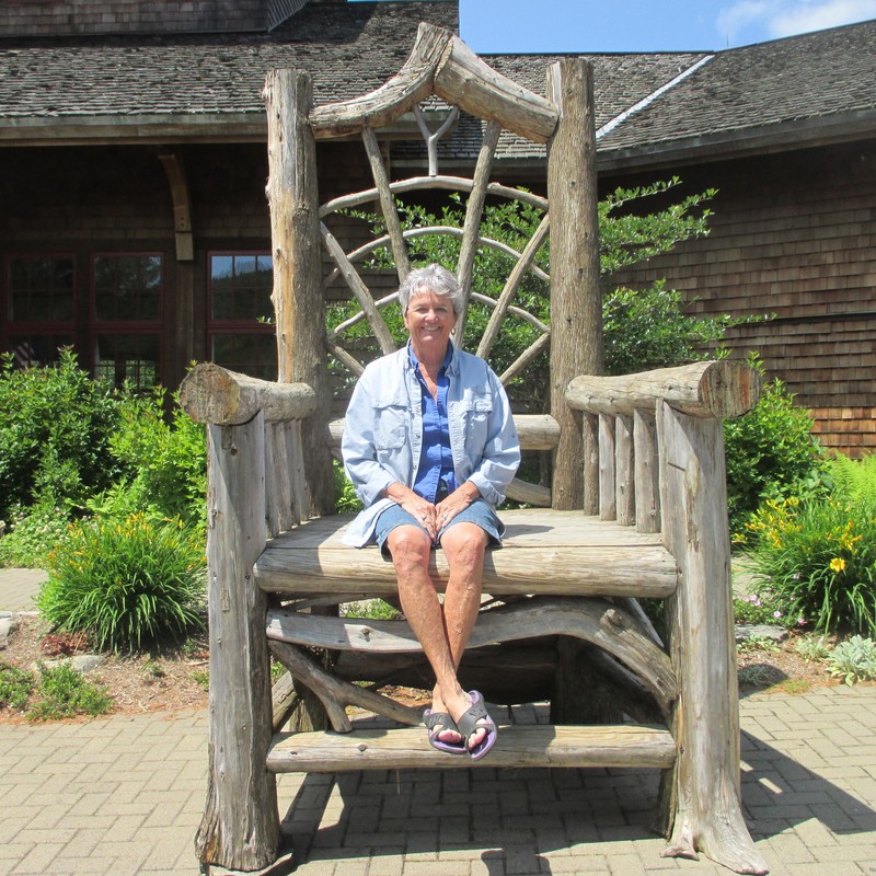 Val in her "big girl" Adirondack Chair