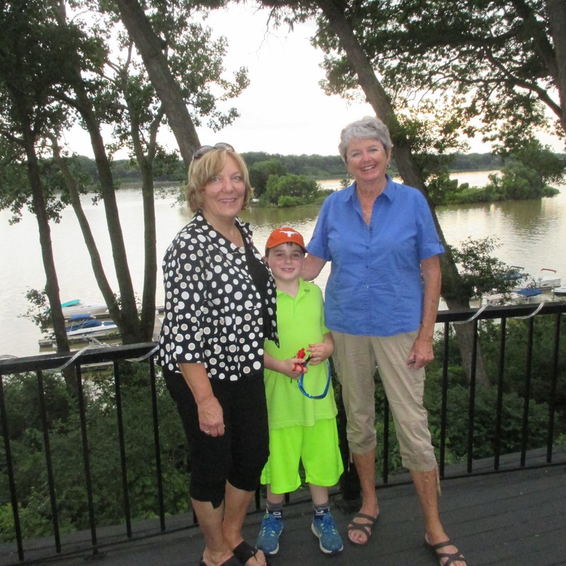 Dinner on the Maumee River with Connie and A.J.