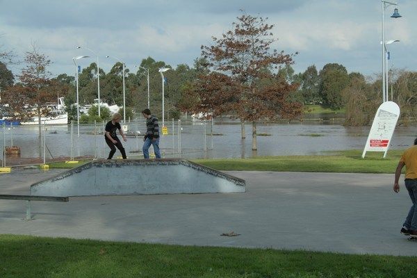 skate park under water