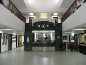 The entrance foyer at ISD