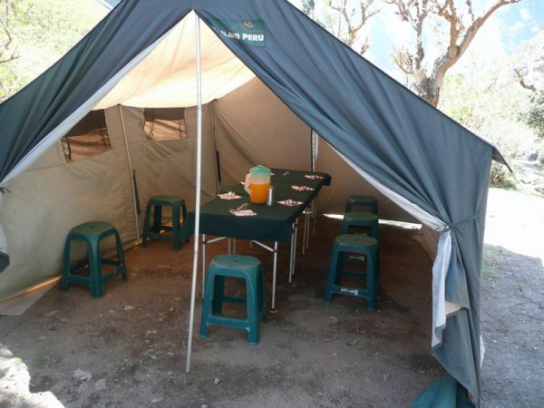 The dining tent