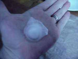 Hail the size of golf balls 